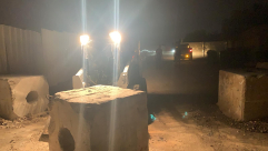  اللد: إزالة الحواجز الاسمنتية عن ثلاثة أحياء عربية في المدينة